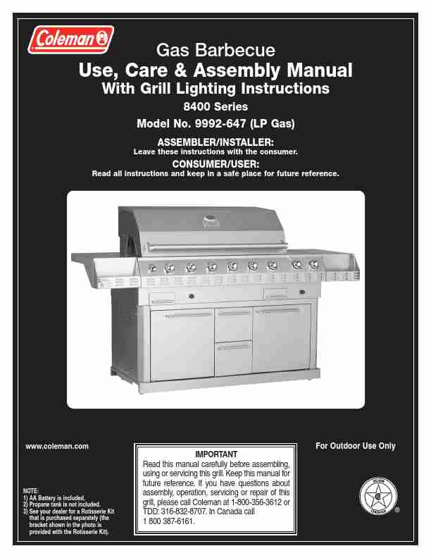 Coleman Gas Grill 9992-647-page_pdf